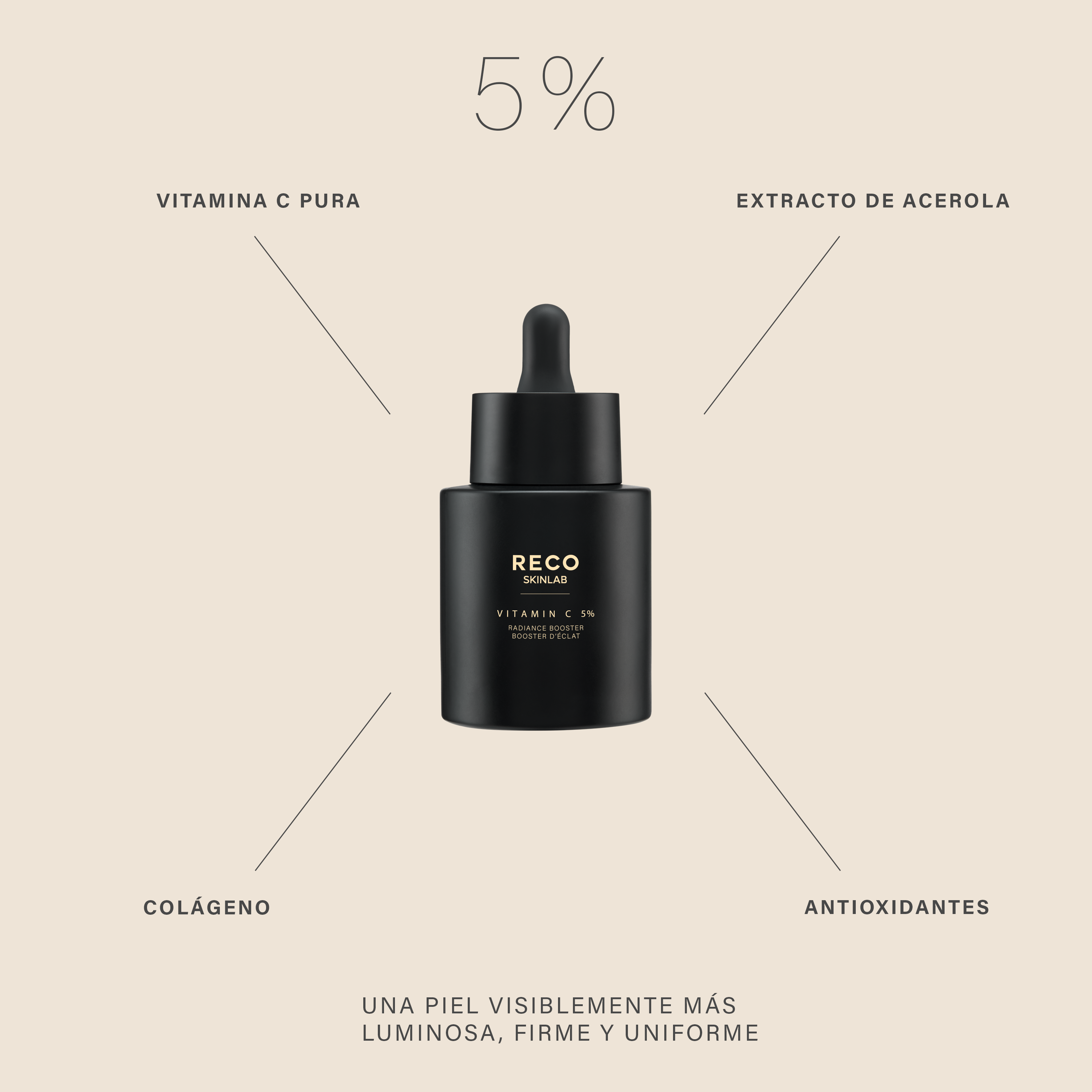 potenciador de luminosidad con vitamina C al 5% 30 ml
