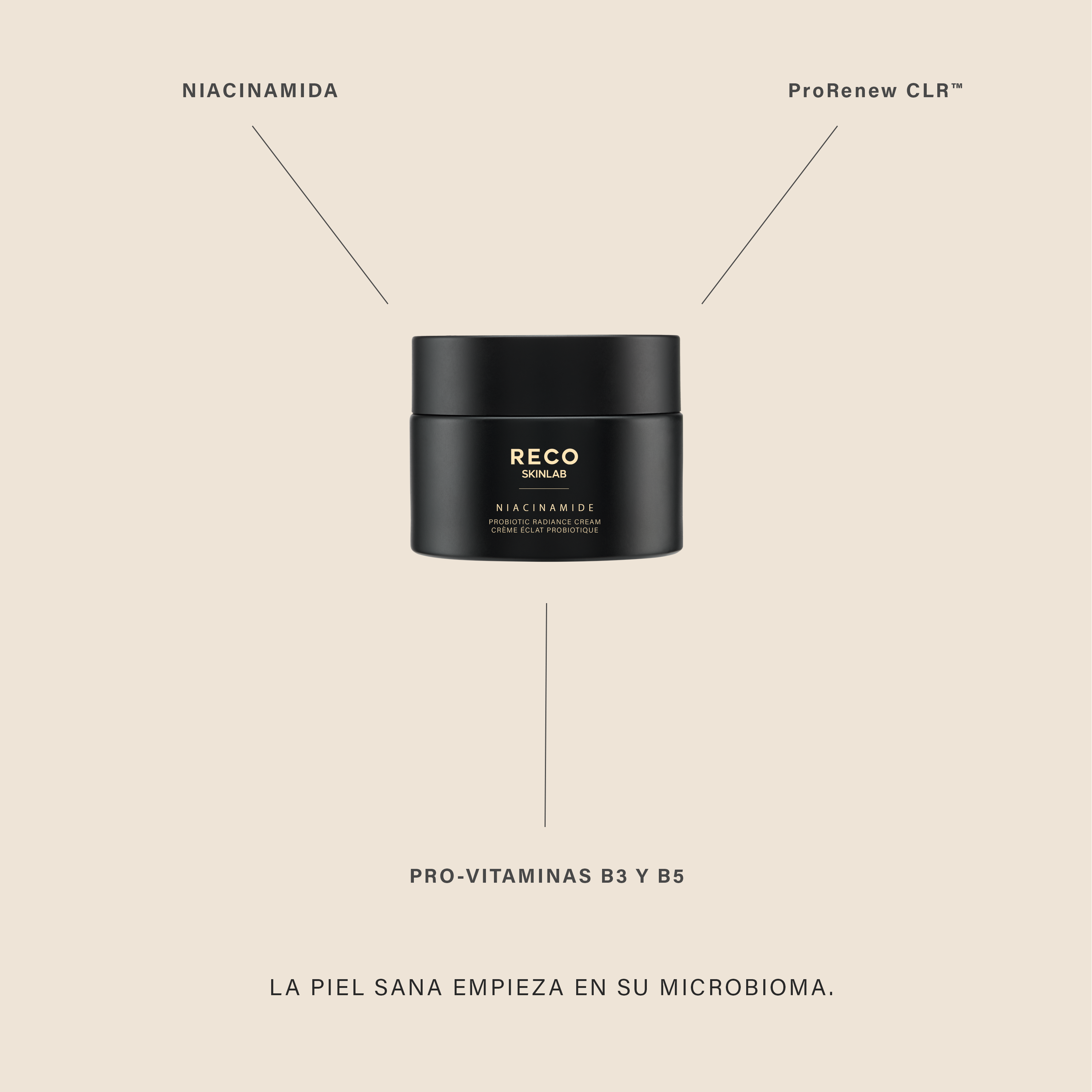 crema revitalizante con niacinamida probiótica 50 ml