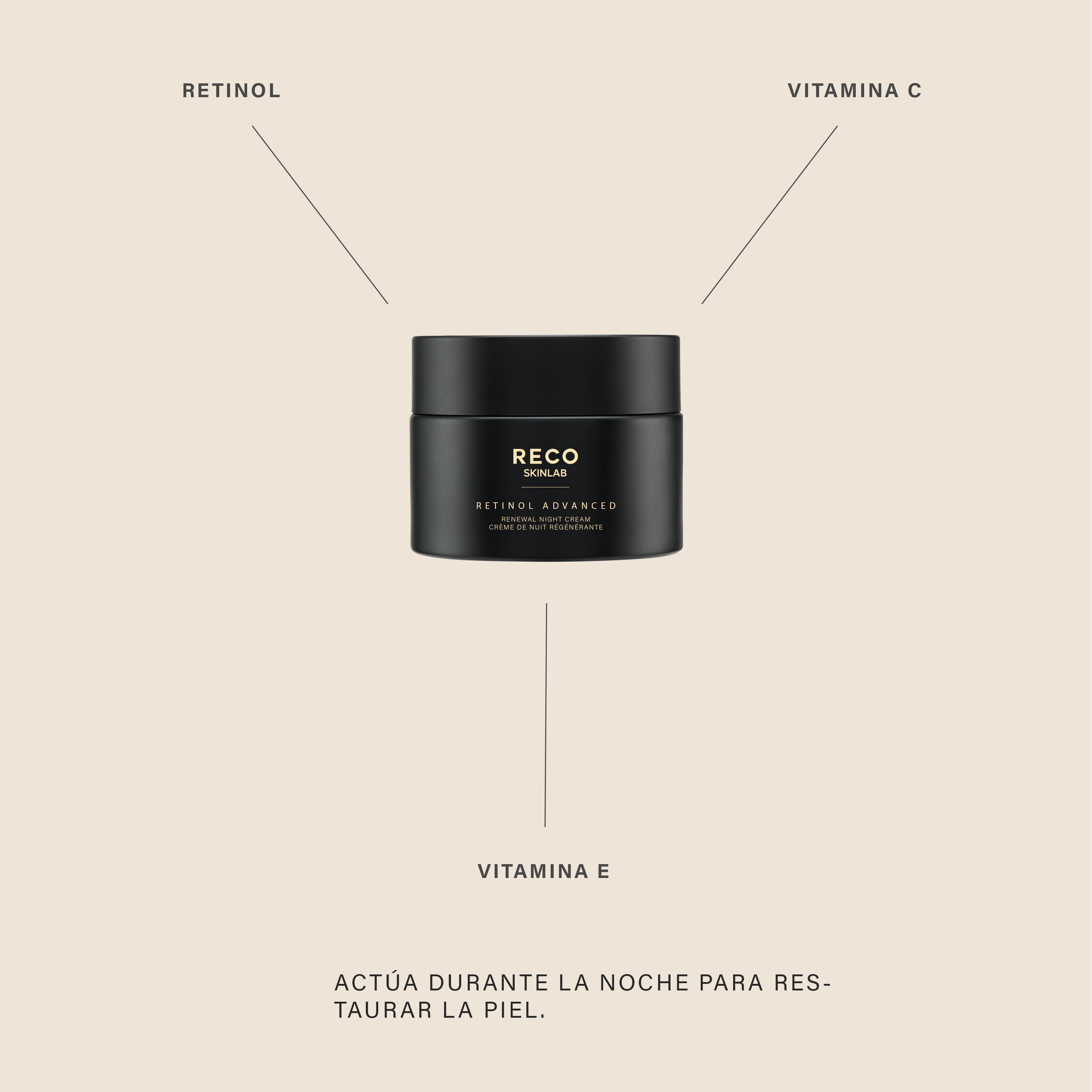 crema de noche renovadora avanzada con retinol 50 ml